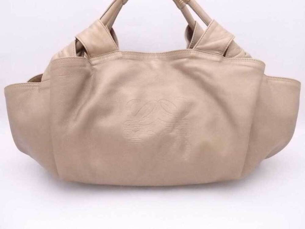 Loewe leather gold handbag Aire Nappa Gold